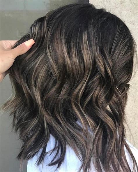 black hair with ash blonde highlights|21 Gorgeous Black Hair Ideas with Blonde Highlights .